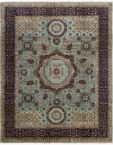 9' x 11' 1 Hand Knotted Mamluk Ziegler Rug