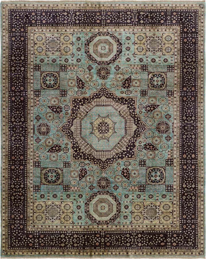 9' x 11' 1 Hand Knotted Mamluk Ziegler Rug