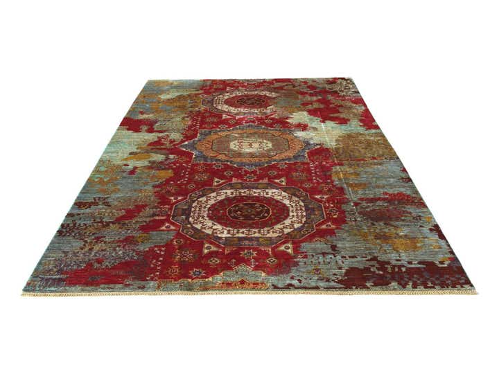 6' 7 x 10' Hand Knotted Mamluk Ziegler Rug