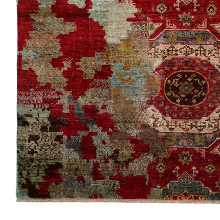 6' 7 x 10' Hand Knotted Mamluk Ziegler Rug