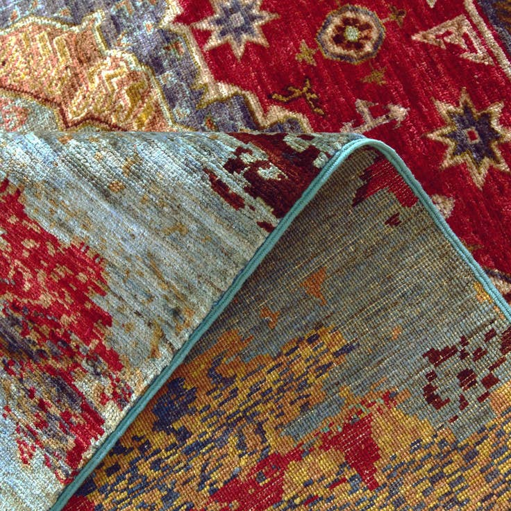 Detail image of 6' 7 x 10' Hand Knotted Mamluk Ziegler Rug