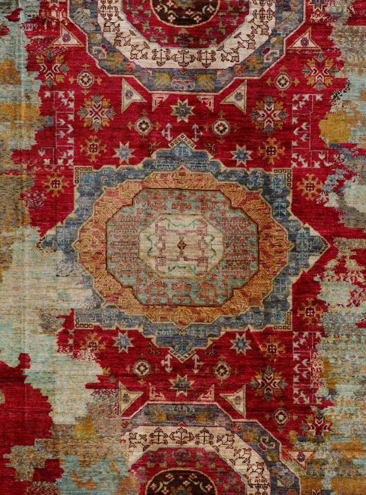 6' 7 x 10' Hand Knotted Mamluk Ziegler Rug