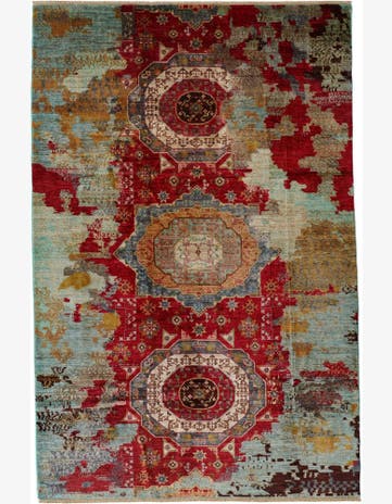 6' 7 x 10' Hand Knotted Mamluk Ziegler Rug