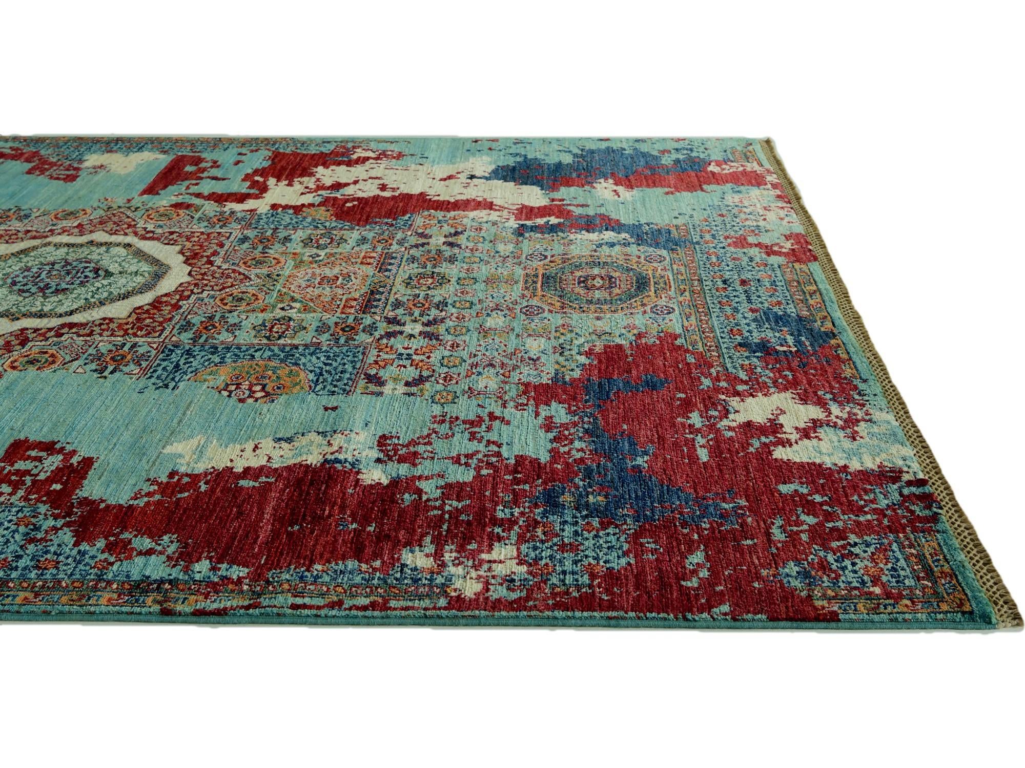 5' 10 x 8' 2 Hand Knotted Mamluk Ziegler Rug