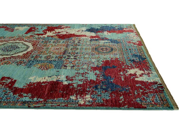 5' 10 x 8' 2 Hand Knotted Mamluk Ziegler Rug