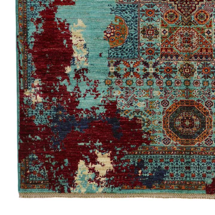 5' 10 x 8' 2 Hand Knotted Mamluk Ziegler Rug