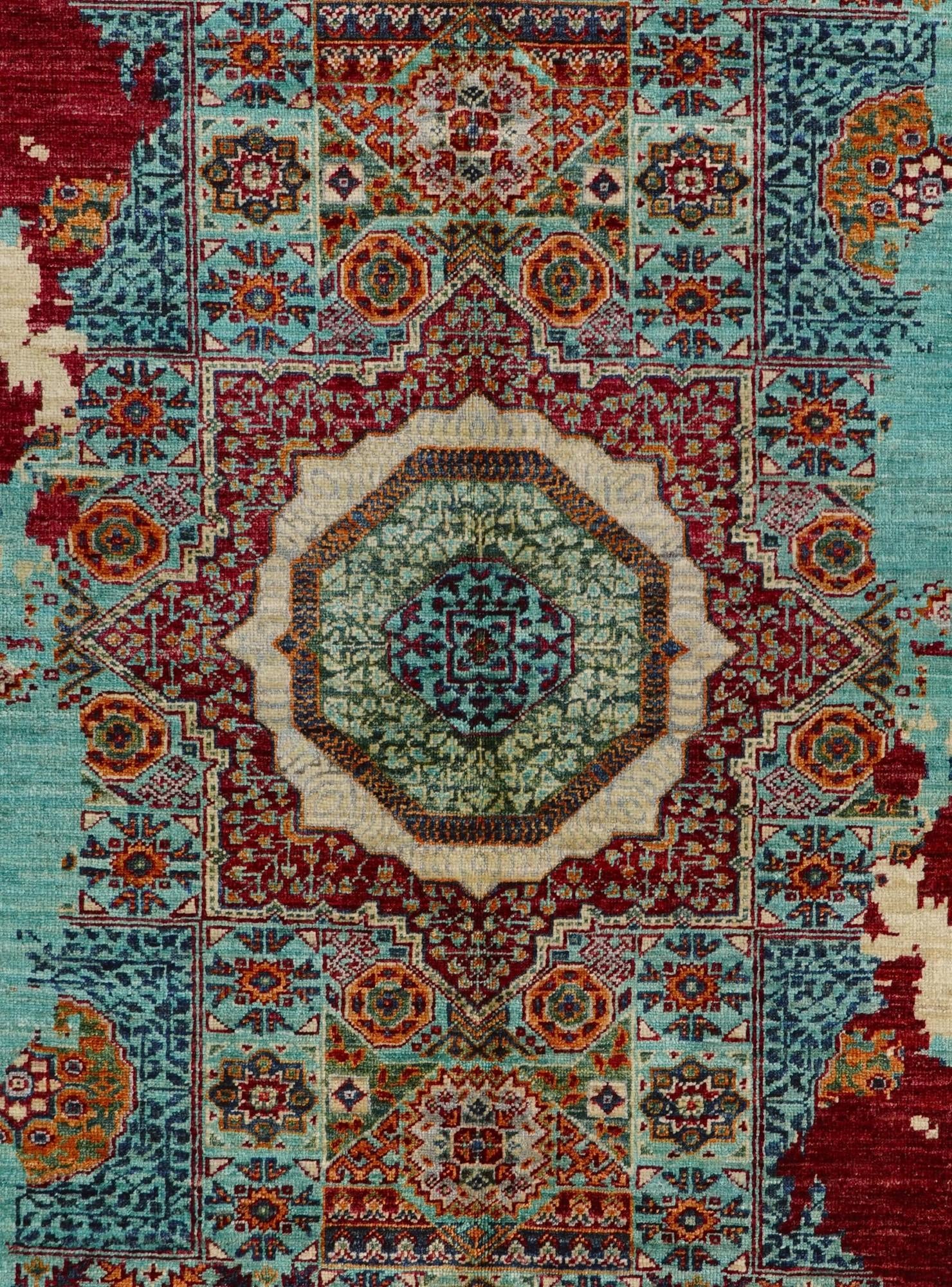 5' 10 x 8' 2 Hand Knotted Mamluk Ziegler Rug