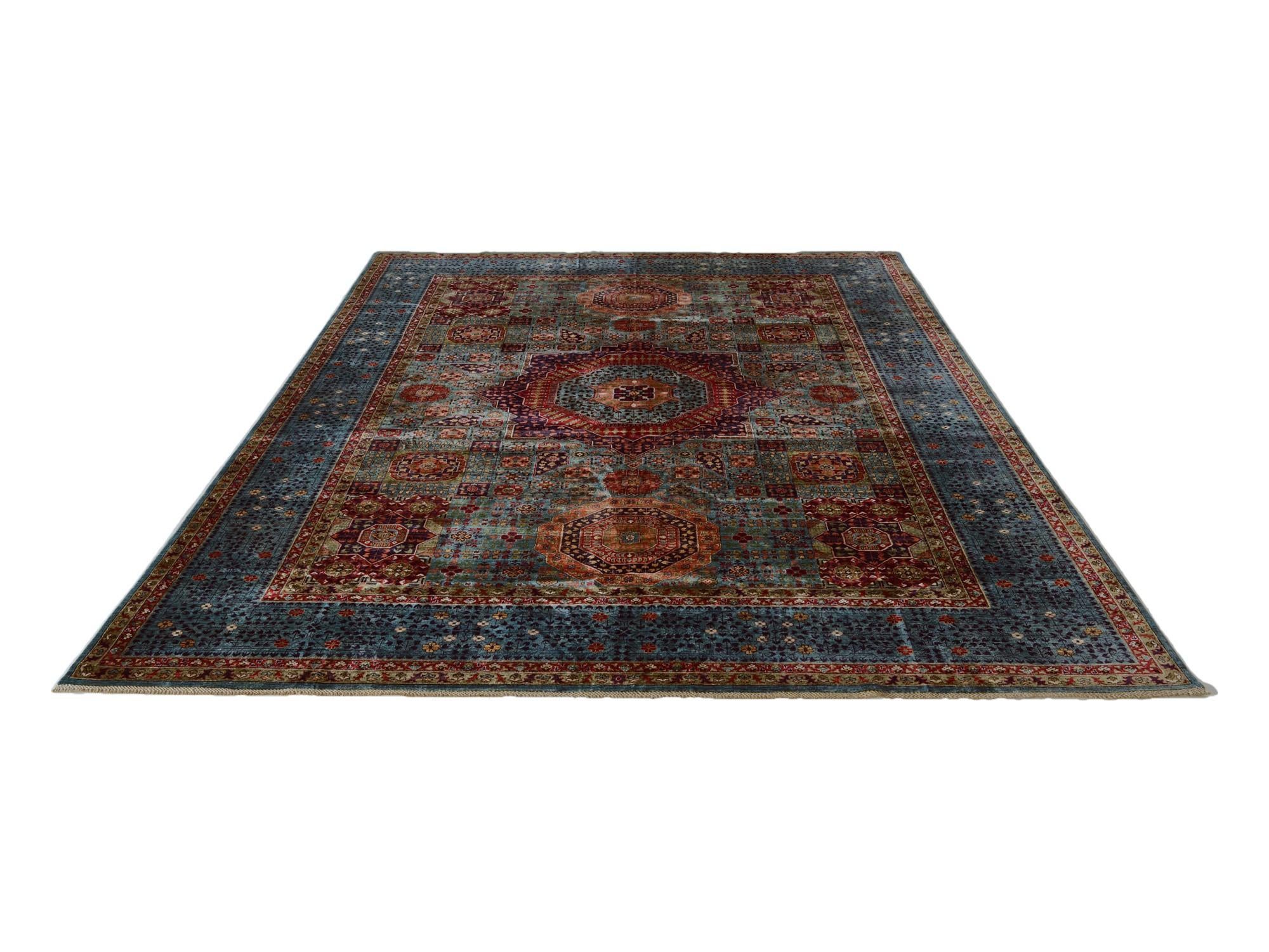 9' 7 x 13' 7 Hand Knotted Mamluk Ziegler Rug