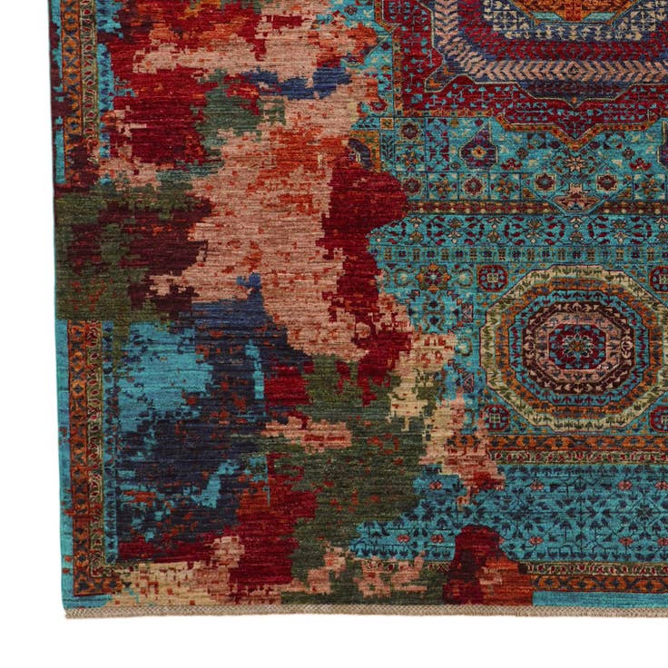 Detail image of 8' 2 x 10' Hand Knotted Mamluk Ziegler Rug