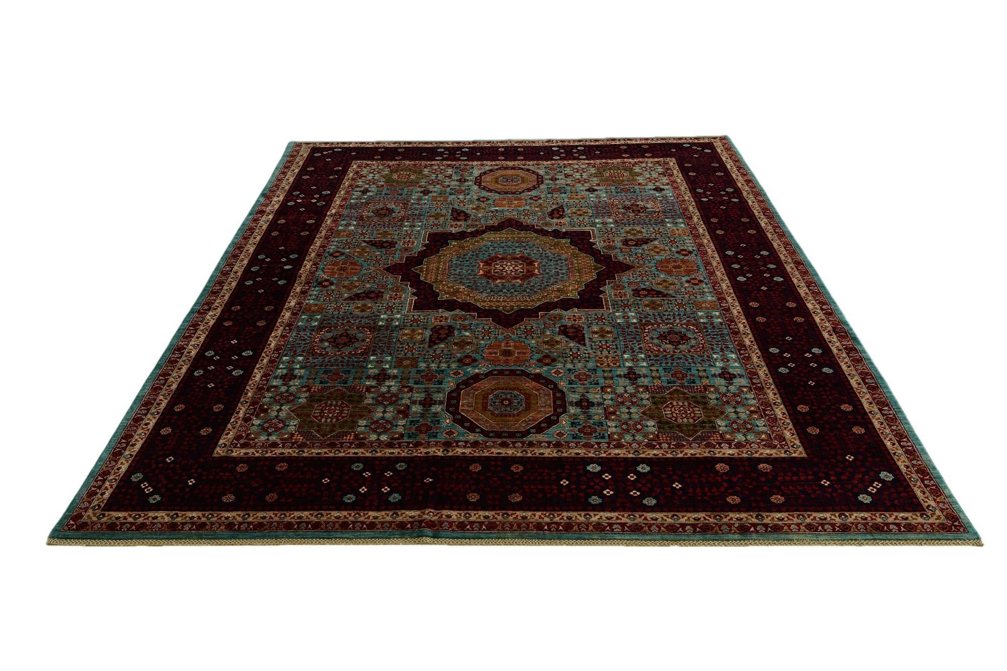 9' x 12' 1 Hand Knotted Mamluk Ziegler Rug