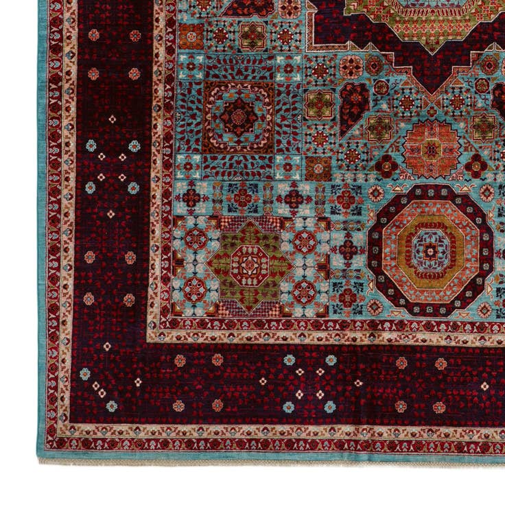 Detail image of 9' x 12' 1 Hand Knotted Mamluk Ziegler Rug