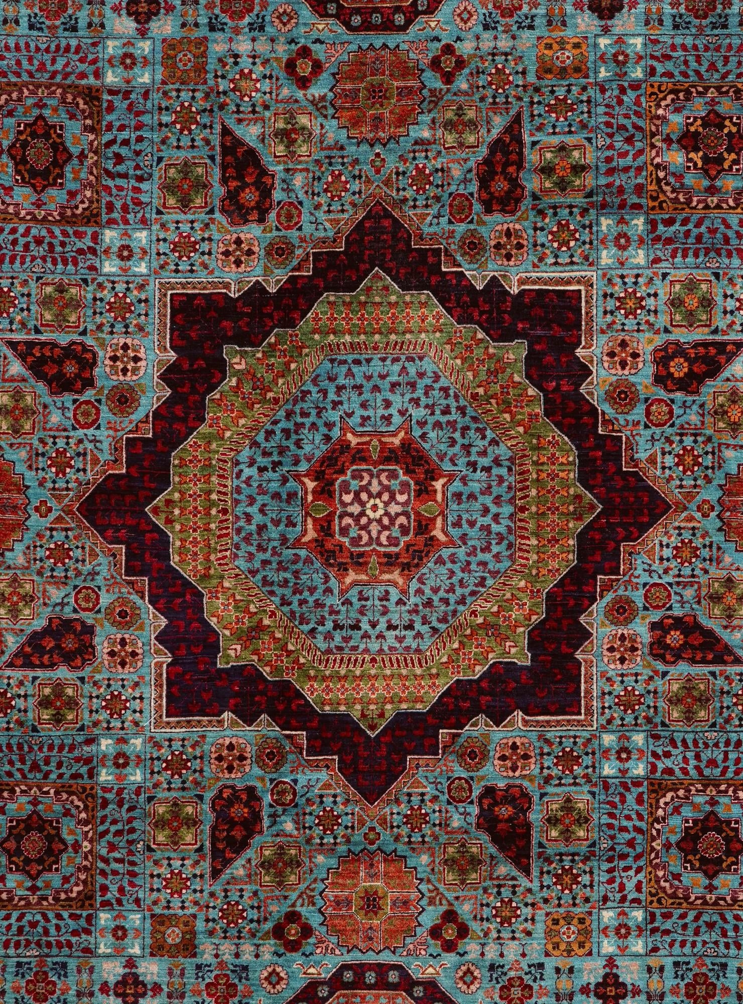 9' x 12' 1 Hand Knotted Mamluk Ziegler Rug