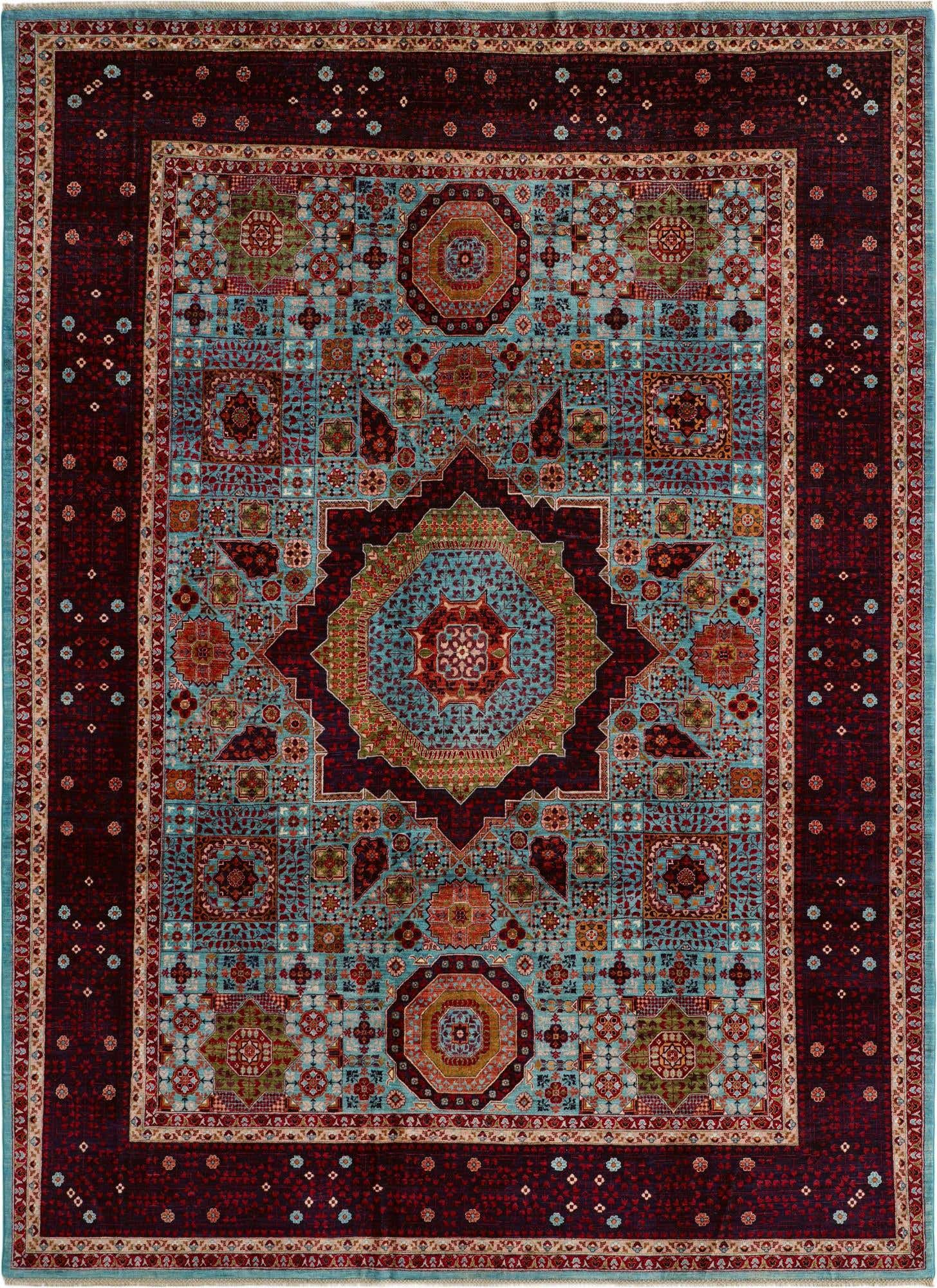 9' x 12' 1 Hand Knotted Mamluk Ziegler Rug