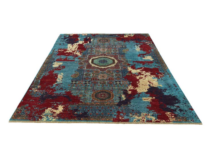 Detail image of 6' 10 x 10' 2 Hand Knotted Mamluk Ziegler Rug