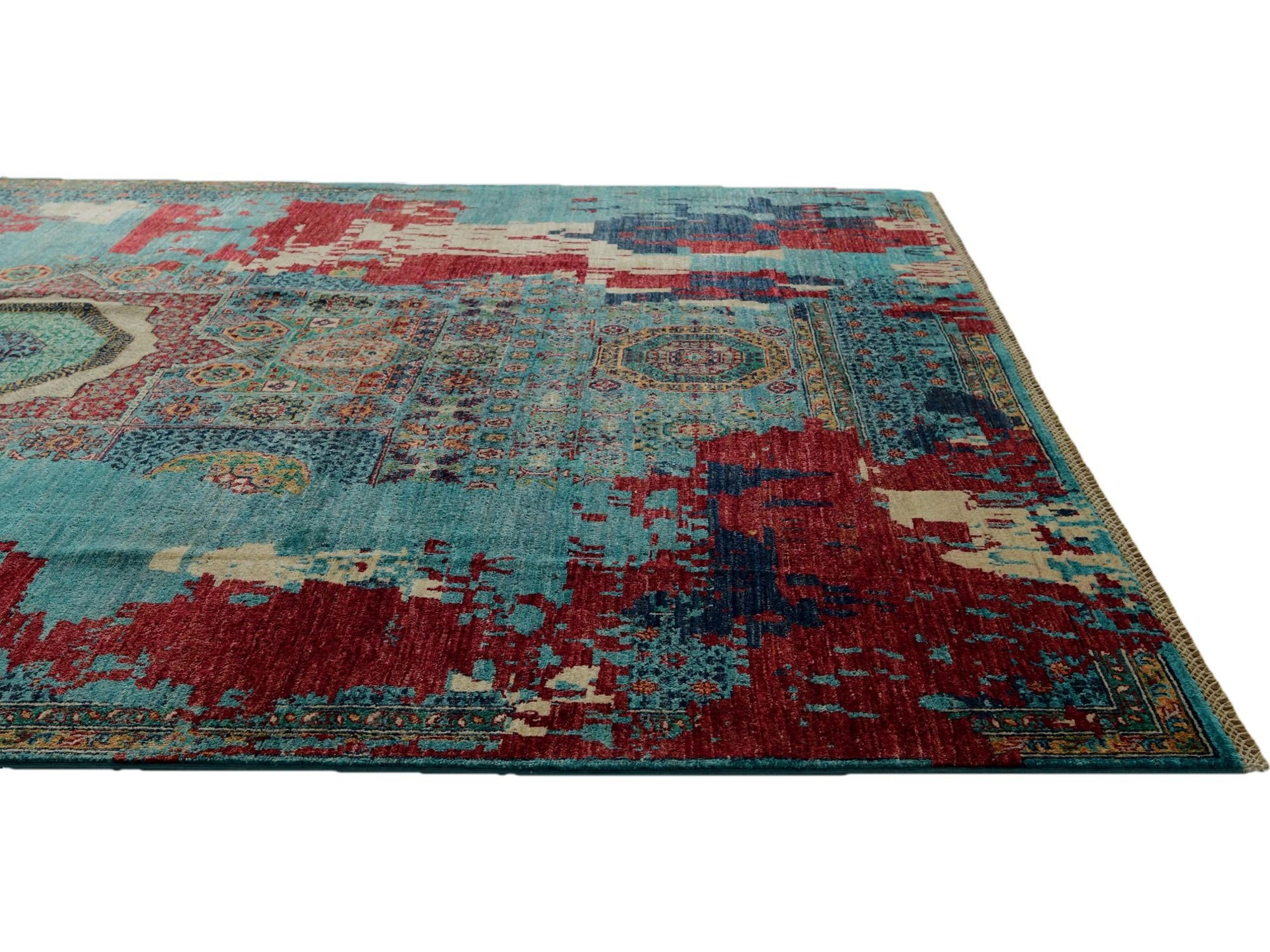 6' 10 x 10' 2 Hand Knotted Mamluk Ziegler Rug