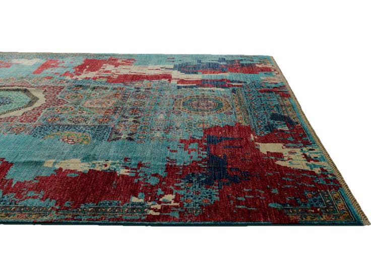 Detail image of 6' 10 x 10' 2 Hand Knotted Mamluk Ziegler Rug