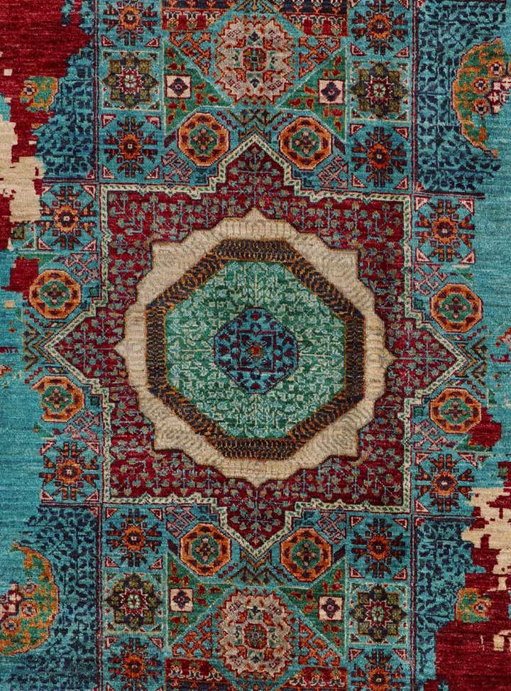 6' 10 x 10' 2 Hand Knotted Mamluk Ziegler Rug