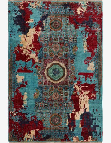 6' 10 x 10' 2 Hand Knotted Mamluk Ziegler Rug