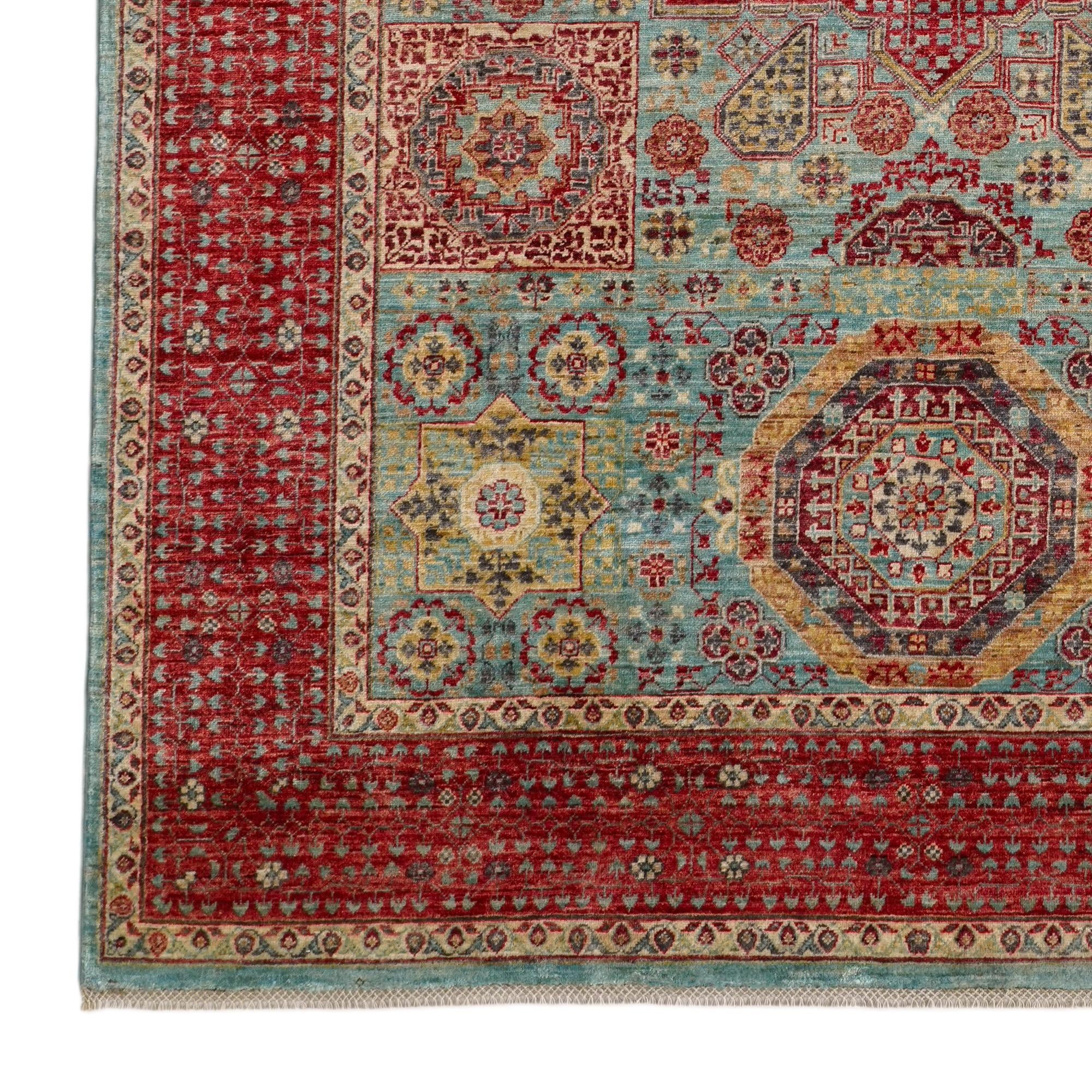 6' 8 x 9' 7 Hand Knotted Mamluk Ziegler Rug