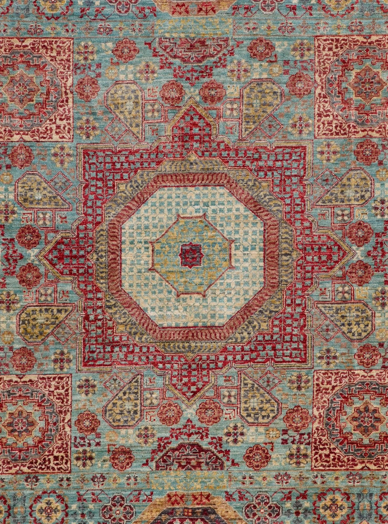 6' 8 x 9' 7 Hand Knotted Mamluk Ziegler Rug