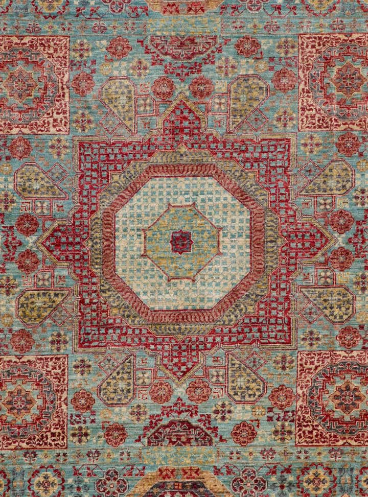 6' 8 x 9' 7 Hand Knotted Mamluk Ziegler Rug