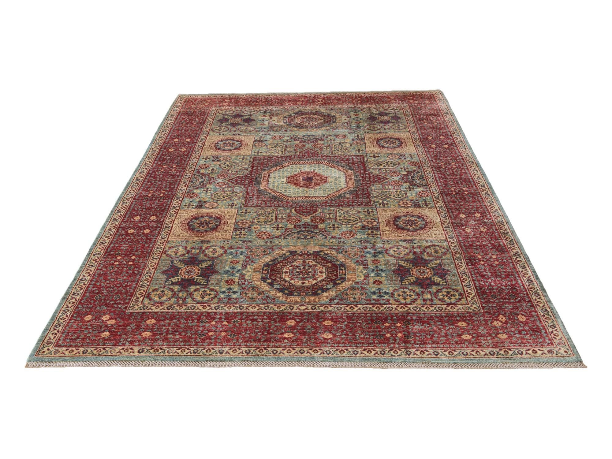6' 9 x 9' 7 Hand Knotted Mamluk Ziegler Rug