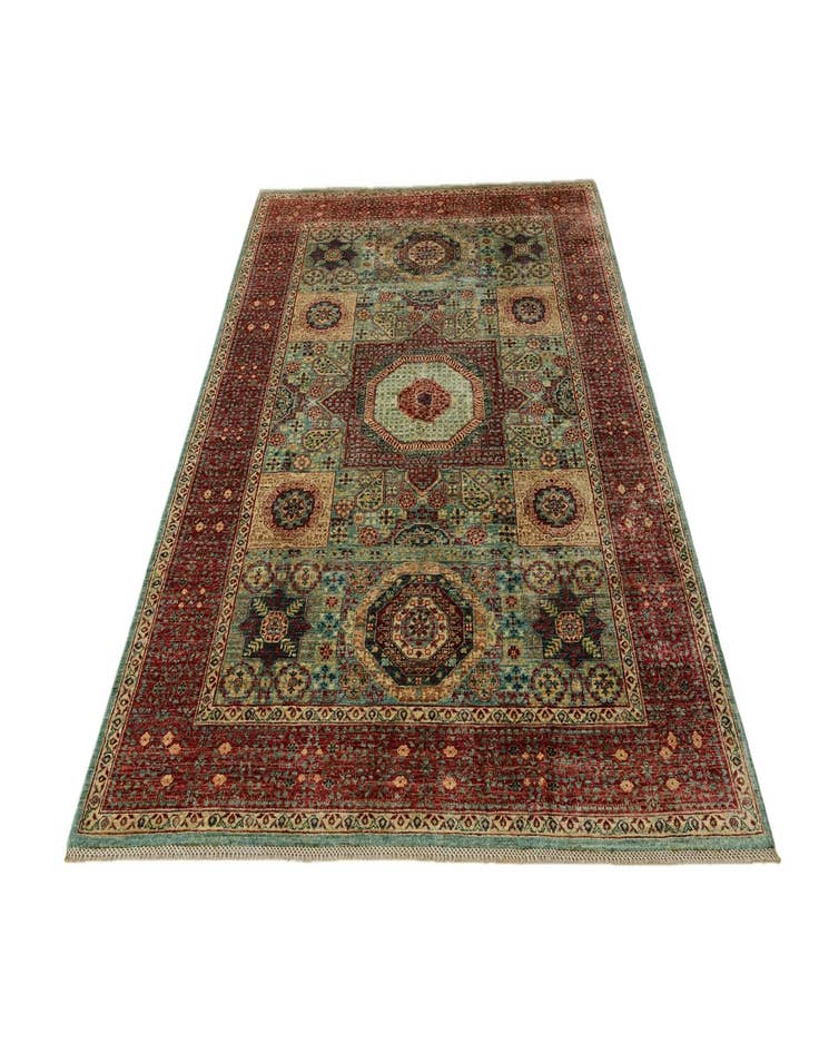 Detail image of 6' 9 x 9' 7 Hand Knotted Mamluk Ziegler Rug