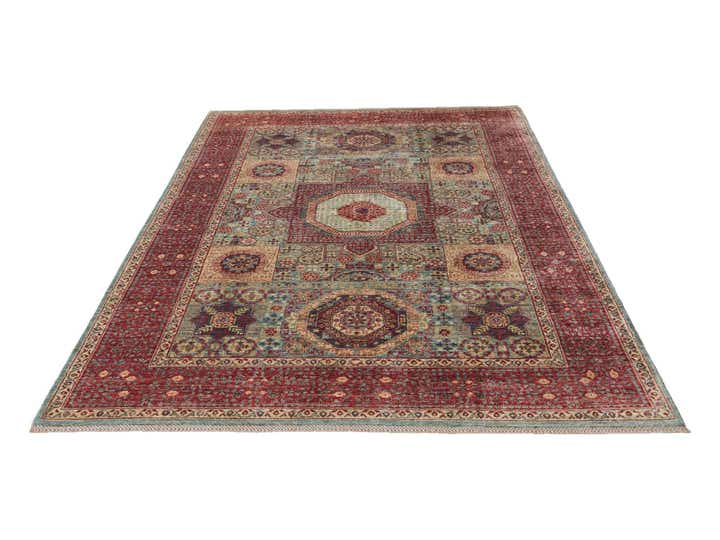 6' 9 x 9' 7 Hand Knotted Mamluk Ziegler Rug