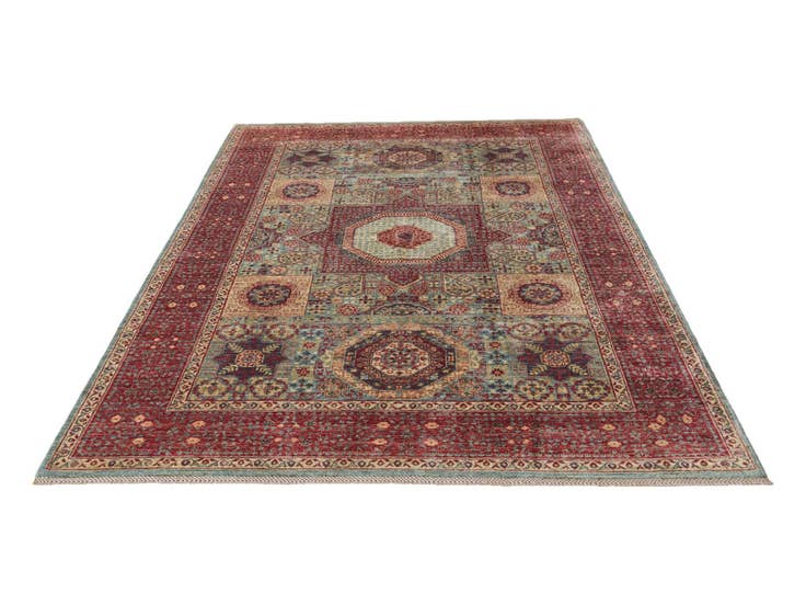 Detail image of 6' 9 x 9' 7 Hand Knotted Mamluk Ziegler Rug