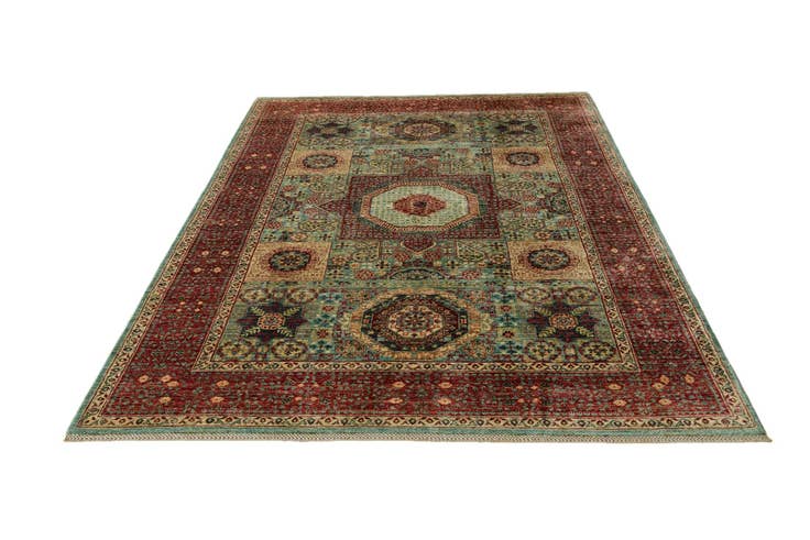 Detail image of 6' 9 x 9' 7 Hand Knotted Mamluk Ziegler Rug