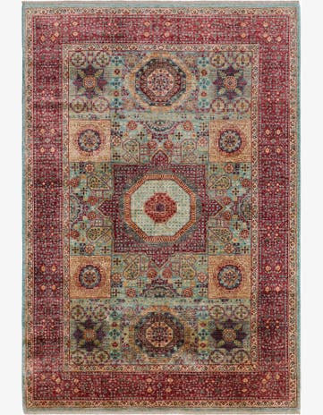 6' 9 x 9' 7 Hand Knotted Mamluk Ziegler Rug