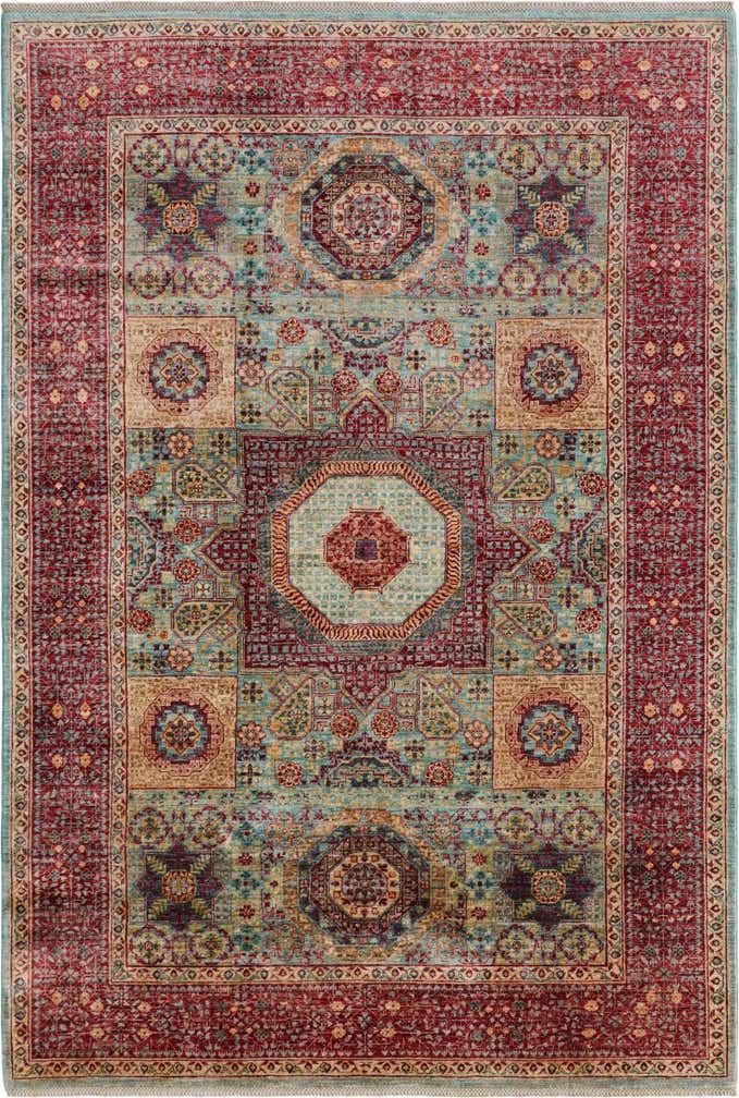 6' 9 x 9' 7 Hand Knotted Mamluk Ziegler Rug