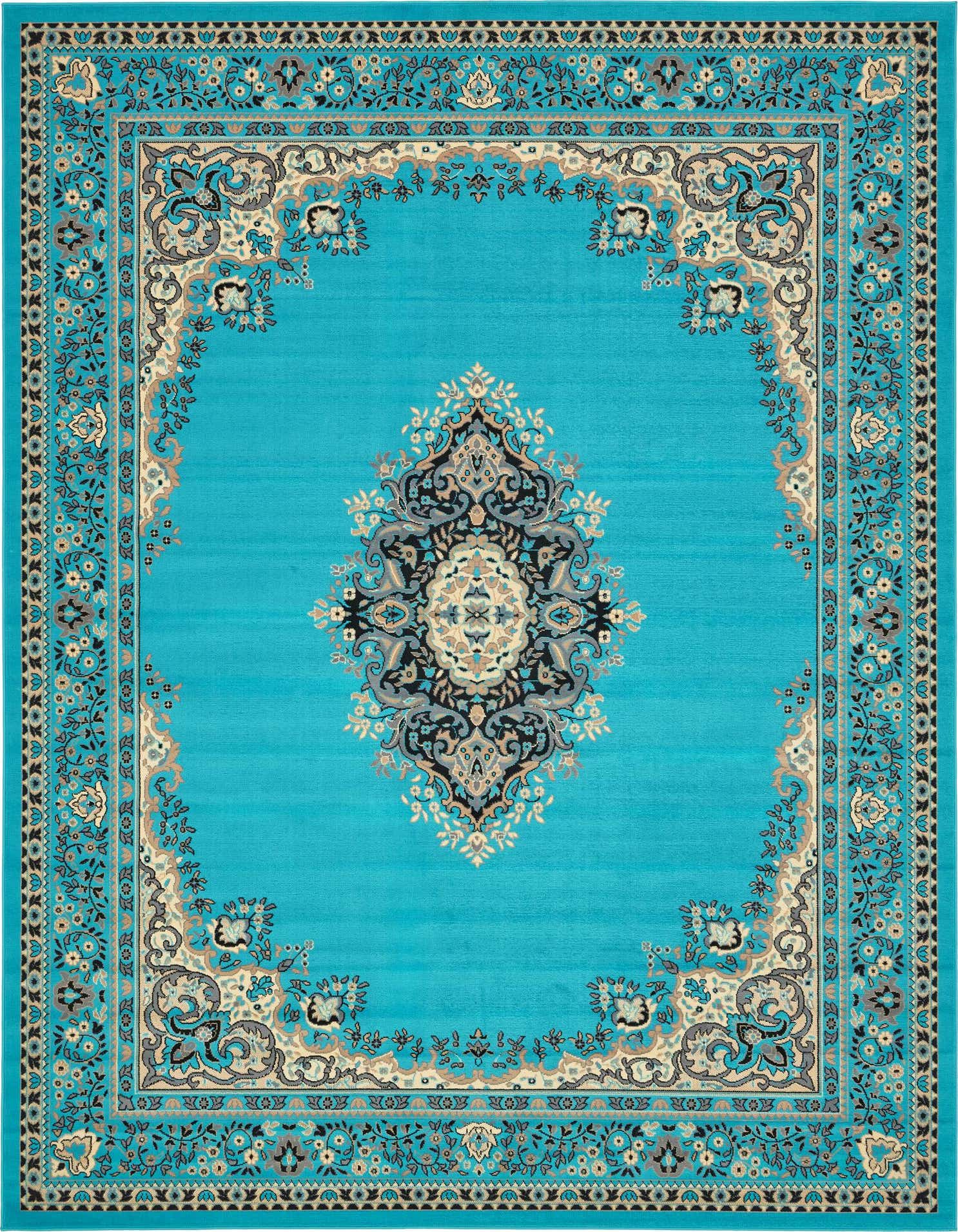 10' x 13' Mashad Design Rug