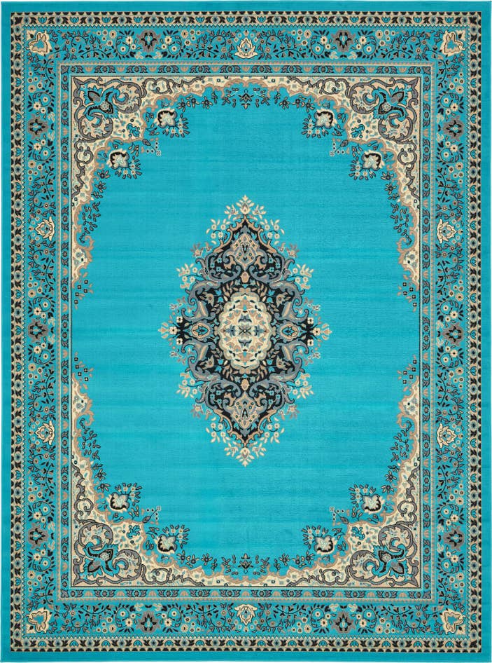 Detail image of 10' x 13' Mashad Design Rug