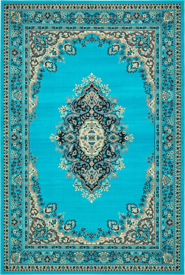 Detail image of 6' x 9' Mashad Design Rug
