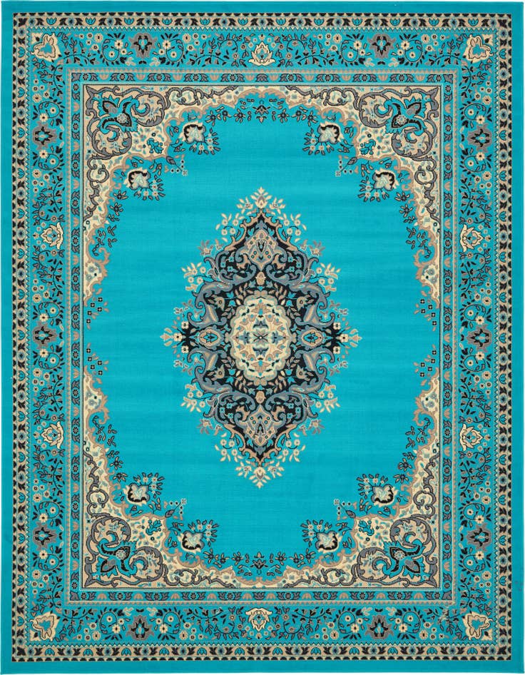 Detail image of 9' x 12' Mashad Design Rug