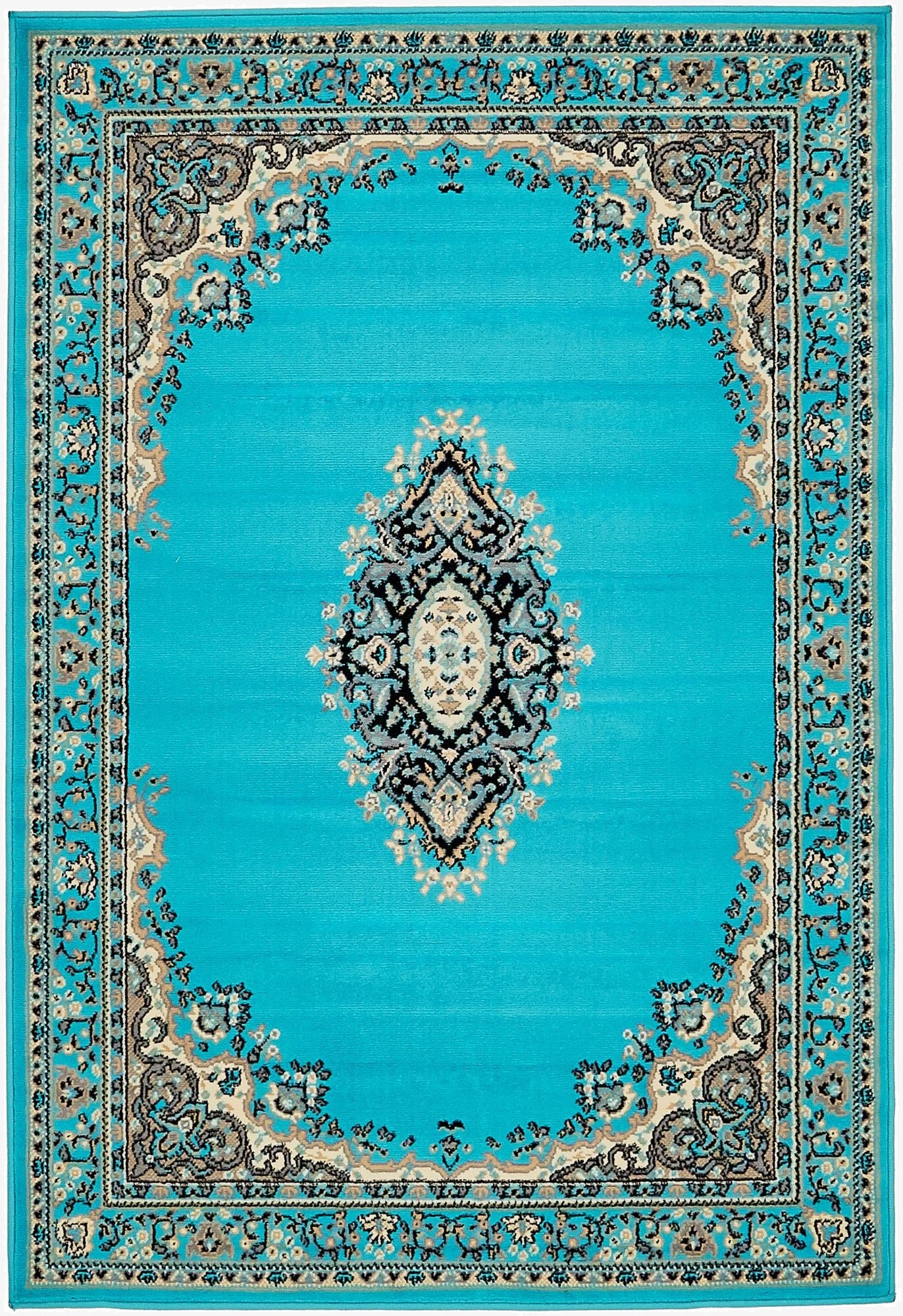 4' x 6' Mashad Design Rug