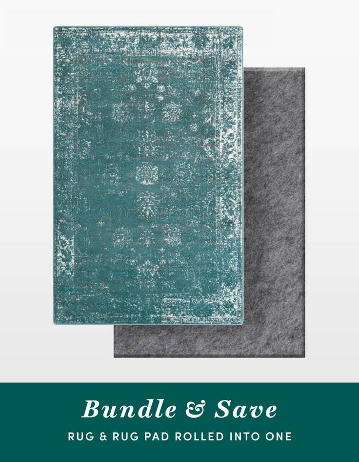 Detail image of 5' 3 x 8' Monte Carlo Rug With Pad Bundle