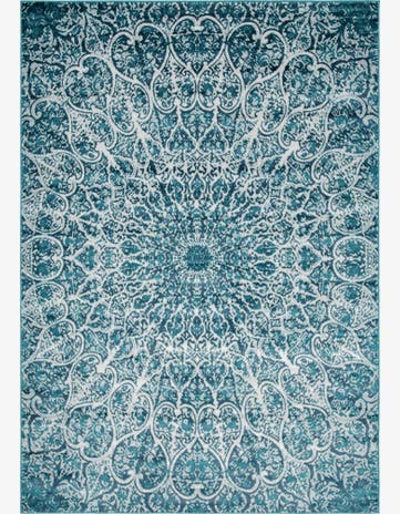 Turquoise Monte Carlo Rug
