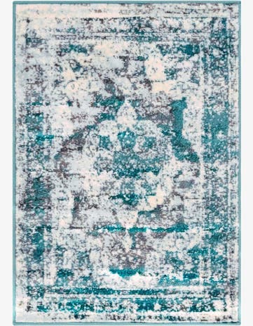 Turquoise Monte Carlo Rug