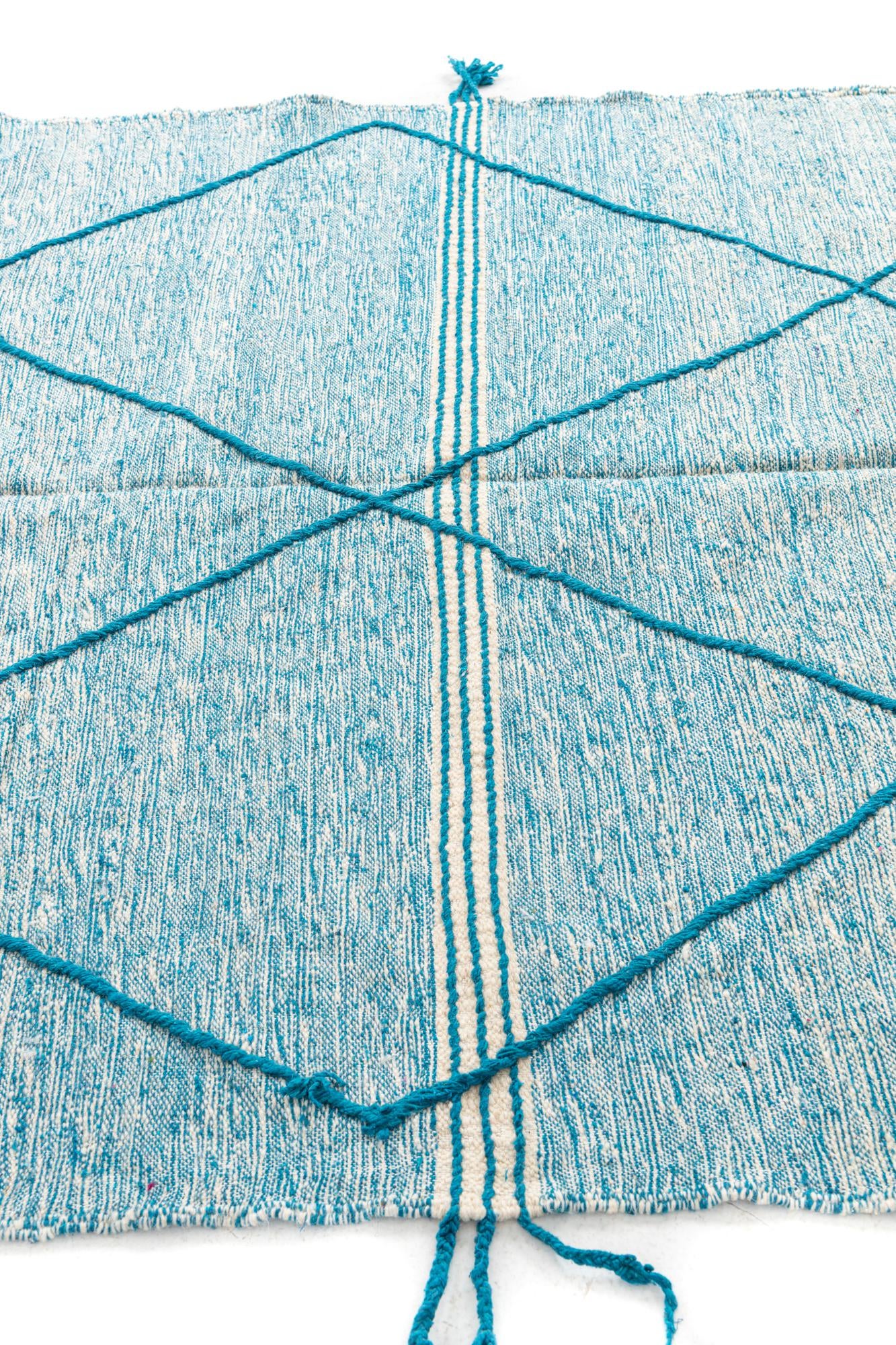 6' 6 x 10' 2 Hand Knotted Moroccan Wool Rug