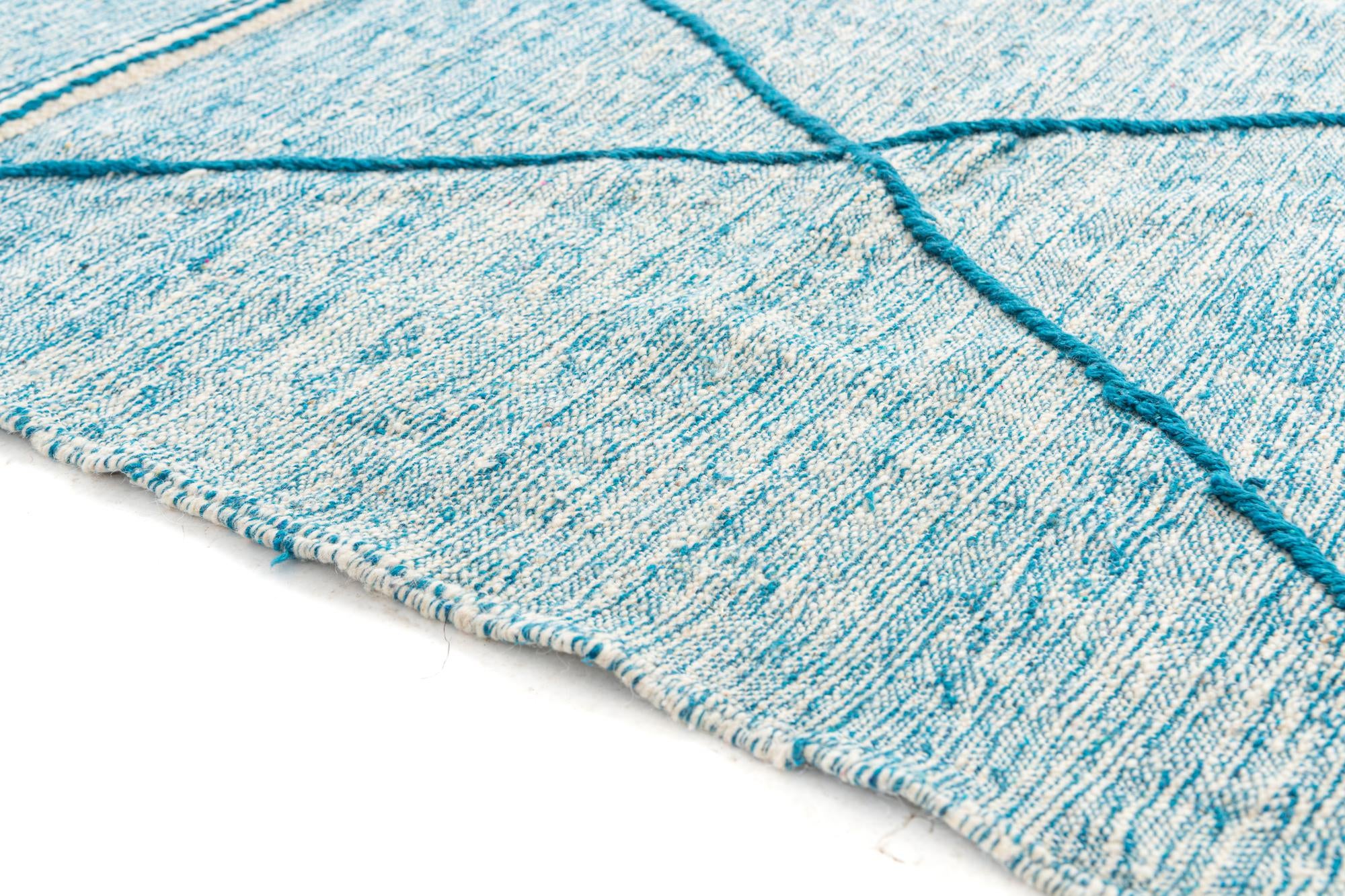 6' 6 x 10' 2 Hand Knotted Moroccan Wool Rug