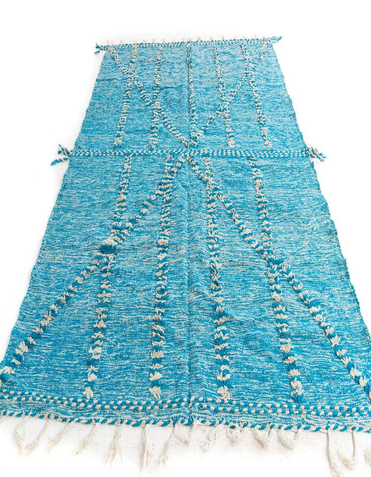 Detail image of 6' 9 x 9' 8  Hand Knotted Moroccan Wool Rug