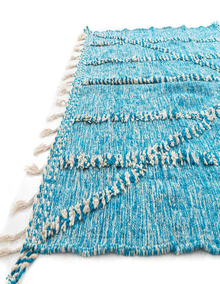 Detail image of 6' 9 x 9' 8  Hand Knotted Moroccan Wool Rug