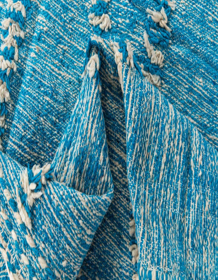 Detail image of 6' 9 x 9' 8  Hand Knotted Moroccan Wool Rug