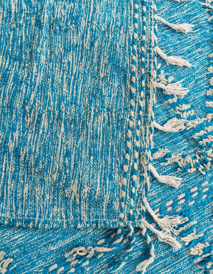 Detail image of 6' 9 x 9' 8  Hand Knotted Moroccan Wool Rug