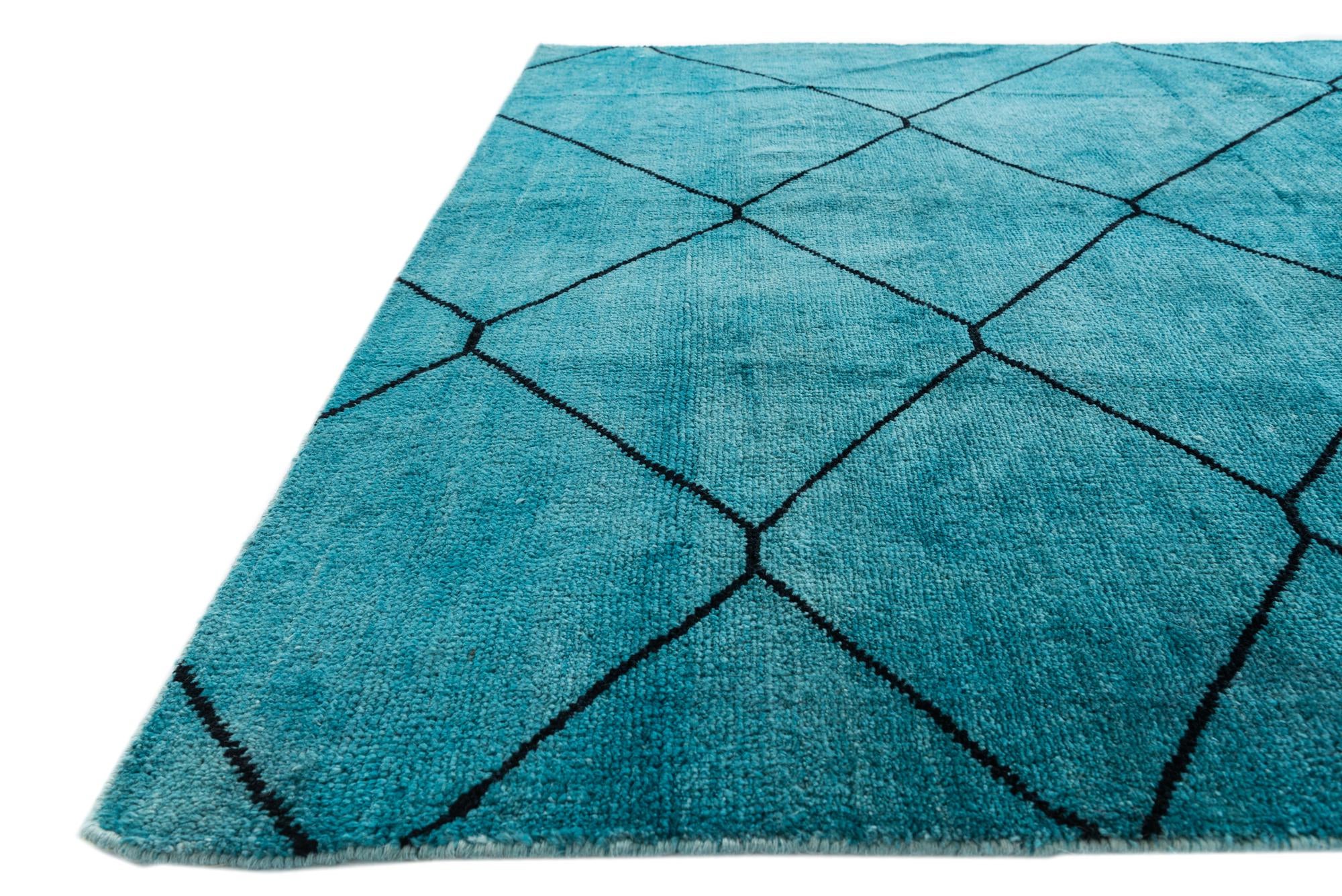 5' 6 x 8' 1 Hand Knotted Moroccan Wool Rug