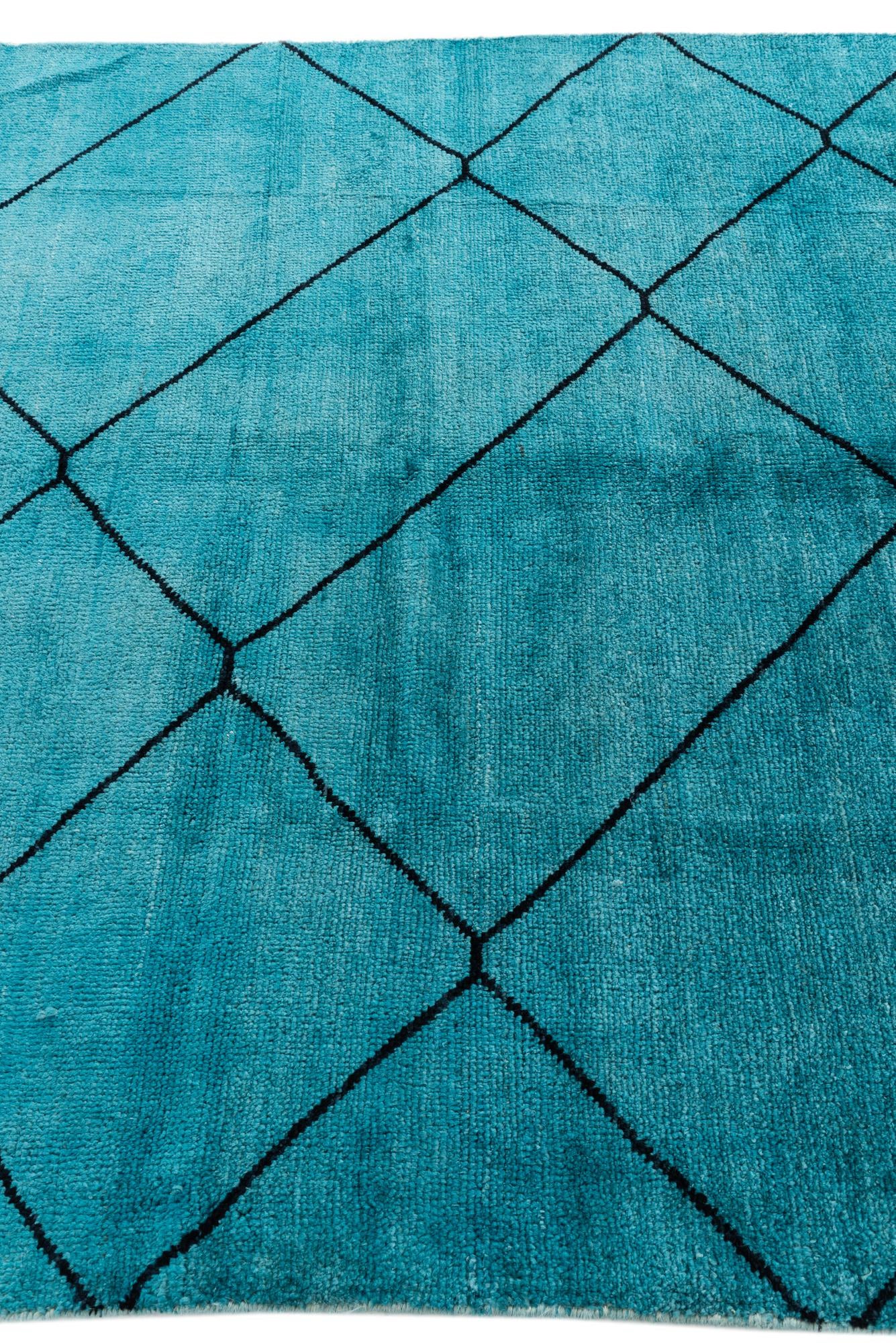 5' 6 x 8' 1 Hand Knotted Moroccan Wool Rug
