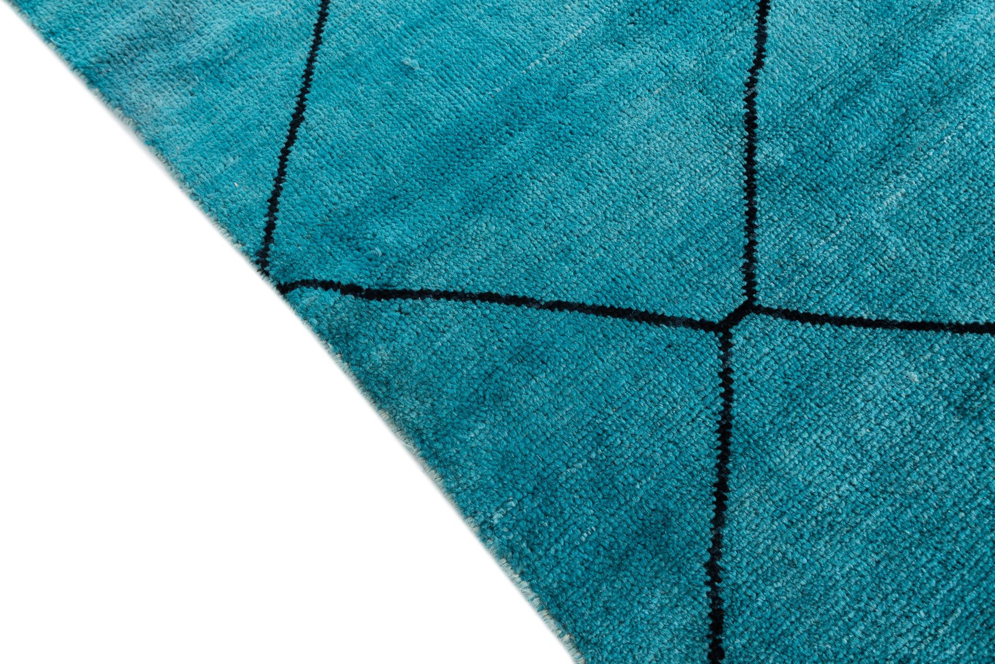 5' 6 x 8' 1 Hand Knotted Moroccan Wool Rug