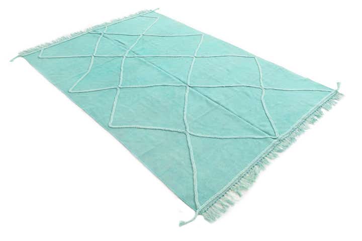 5' 5 x 8' Hand Knotted Moroccan Wool Rug